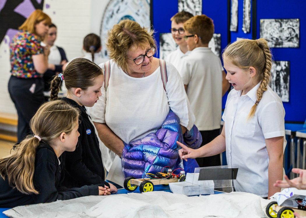 Children act as curators, sharing their knowledge, to friends and family